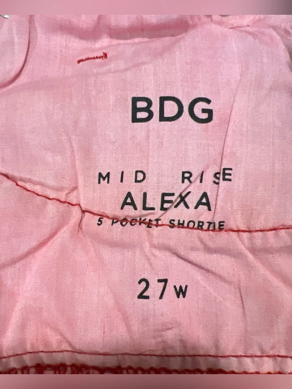 BDG Women's Coral Denim Roll-Hem Shorts